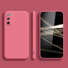 Custodia Silicone Ultra Sottile Morbida 360 Gradi Cover S03 per Samsung Galaxy S20 FE 5G Rosa Caldo