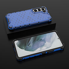 Custodia Silicone Ultra Sottile Morbida 360 Gradi Cover S03 per Samsung Galaxy S21 Plus 5G Blu