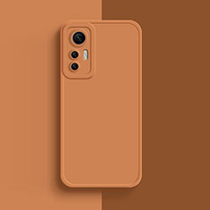 Custodia Silicone Ultra Sottile Morbida 360 Gradi Cover S03 per Xiaomi Mi 12 5G Arancione