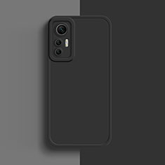 Custodia Silicone Ultra Sottile Morbida 360 Gradi Cover S03 per Xiaomi Mi 12 5G Nero