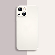 Custodia Silicone Ultra Sottile Morbida 360 Gradi Cover S04 per Apple iPhone 13 Bianco