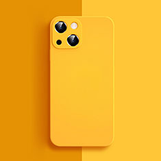 Custodia Silicone Ultra Sottile Morbida 360 Gradi Cover S04 per Apple iPhone 13 Giallo