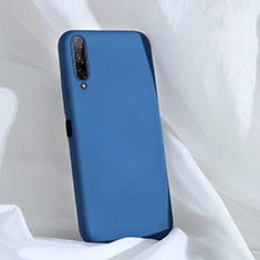 Custodia Silicone Ultra Sottile Morbida 360 Gradi Cover S04 per Huawei P Smart Pro (2019) Blu