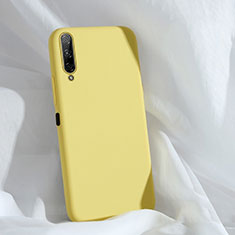 Custodia Silicone Ultra Sottile Morbida 360 Gradi Cover S04 per Huawei P Smart Pro (2019) Giallo