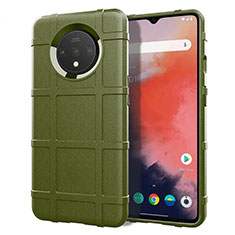 Custodia Silicone Ultra Sottile Morbida 360 Gradi Cover S04 per OnePlus 7T Verde