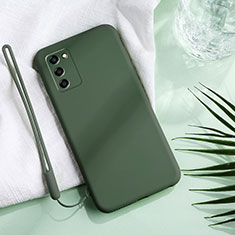 Custodia Silicone Ultra Sottile Morbida 360 Gradi Cover S04 per Oppo A55 5G Verde Notte