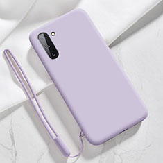 Custodia Silicone Ultra Sottile Morbida 360 Gradi Cover S04 per Samsung Galaxy Note 10 5G Lavanda