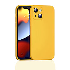 Custodia Silicone Ultra Sottile Morbida 360 Gradi Cover S05 per Apple iPhone 13 Giallo