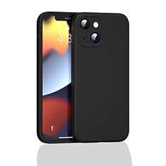 Custodia Silicone Ultra Sottile Morbida 360 Gradi Cover S05 per Apple iPhone 13 Nero