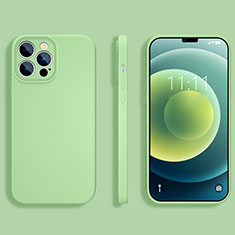 Custodia Silicone Ultra Sottile Morbida 360 Gradi Cover S05 per Apple iPhone 13 Pro Verde