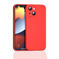 Custodia Silicone Ultra Sottile Morbida 360 Gradi Cover S05 per Apple iPhone 13 Rosso