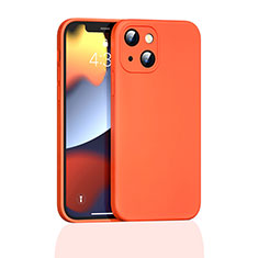 Custodia Silicone Ultra Sottile Morbida 360 Gradi Cover S05 per Apple iPhone 14 Arancione