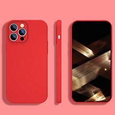 Custodia Silicone Ultra Sottile Morbida 360 Gradi Cover S05 per Apple iPhone 14 Pro Rosso
