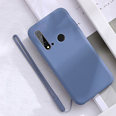 Custodia Silicone Ultra Sottile Morbida 360 Gradi Cover S05 per Huawei Nova 5i Cielo Blu