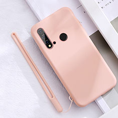 Custodia Silicone Ultra Sottile Morbida 360 Gradi Cover S05 per Huawei P20 Lite (2019) Rosa