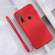 Custodia Silicone Ultra Sottile Morbida 360 Gradi Cover S05 per Huawei P20 Lite (2019) Rosso