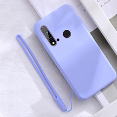 Custodia Silicone Ultra Sottile Morbida 360 Gradi Cover S05 per Huawei P20 Lite (2019) Viola