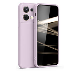 Custodia Silicone Ultra Sottile Morbida 360 Gradi Cover S05 per Oppo Reno8 Pro 5G Lavanda