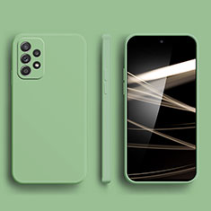Custodia Silicone Ultra Sottile Morbida 360 Gradi Cover S05 per Samsung Galaxy A52 5G Verde Pastello