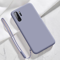 Custodia Silicone Ultra Sottile Morbida 360 Gradi Cover S05 per Samsung Galaxy Note 10 Plus 5G Grigio Lavanda