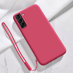 Custodia Silicone Ultra Sottile Morbida 360 Gradi Cover S05 per Samsung Galaxy S21 5G Rosso