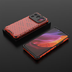 Custodia Silicone Ultra Sottile Morbida 360 Gradi Cover S05 per Xiaomi Mi 11 Ultra 5G Rosso