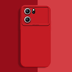 Custodia Silicone Ultra Sottile Morbida 360 Gradi Cover S06 per Oppo K10 5G Rosso