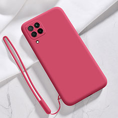 Custodia Silicone Ultra Sottile Morbida 360 Gradi Cover S06 per Samsung Galaxy A12 Nacho Rosso