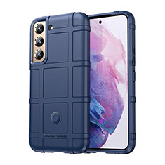 Custodia Silicone Ultra Sottile Morbida 360 Gradi Cover S06 per Samsung Galaxy S21 FE 5G Blu