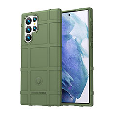 Custodia Silicone Ultra Sottile Morbida 360 Gradi Cover S06 per Samsung Galaxy S22 Ultra 5G Verde