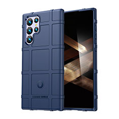 Custodia Silicone Ultra Sottile Morbida 360 Gradi Cover S06 per Samsung Galaxy S24 Ultra 5G Blu