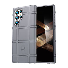 Custodia Silicone Ultra Sottile Morbida 360 Gradi Cover S06 per Samsung Galaxy S24 Ultra 5G Grigio