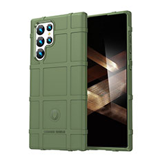 Custodia Silicone Ultra Sottile Morbida 360 Gradi Cover S06 per Samsung Galaxy S24 Ultra 5G Verde