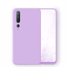 Custodia Silicone Ultra Sottile Morbida 360 Gradi Cover S06 per Xiaomi Mi 10 Viola