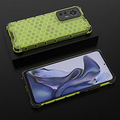 Custodia Silicone Ultra Sottile Morbida 360 Gradi Cover S06 per Xiaomi Mi 12 Lite 5G Verde