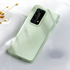Custodia Silicone Ultra Sottile Morbida 360 Gradi Cover S07 per Huawei P40 Pro+ Plus Verde