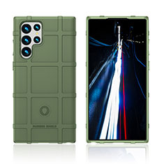 Custodia Silicone Ultra Sottile Morbida 360 Gradi Cover S07 per Samsung Galaxy S23 Ultra 5G Verde