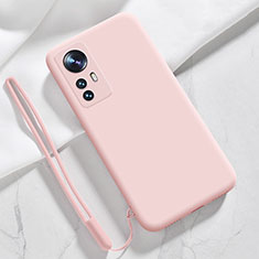 Custodia Silicone Ultra Sottile Morbida 360 Gradi Cover S07 per Xiaomi Mi 12 5G Rosa