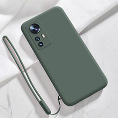 Custodia Silicone Ultra Sottile Morbida 360 Gradi Cover S07 per Xiaomi Mi 12 5G Verde