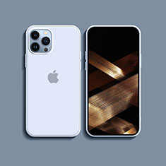 Custodia Silicone Ultra Sottile Morbida 360 Gradi Cover S08 per Apple iPhone 14 Pro Bianco