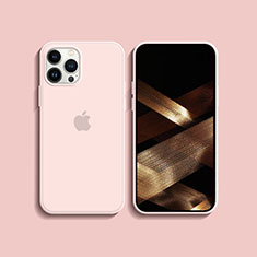 Custodia Silicone Ultra Sottile Morbida 360 Gradi Cover S08 per Apple iPhone 14 Pro Max Rosa