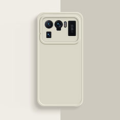 Custodia Silicone Ultra Sottile Morbida 360 Gradi Cover S08 per Xiaomi Mi 11 Ultra 5G Bianco