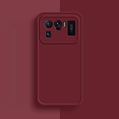 Custodia Silicone Ultra Sottile Morbida 360 Gradi Cover S08 per Xiaomi Mi 11 Ultra 5G Rosso