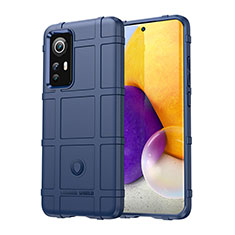Custodia Silicone Ultra Sottile Morbida 360 Gradi Cover S08 per Xiaomi Mi 12S Pro 5G Blu