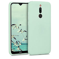 Custodia Silicone Ultra Sottile Morbida 360 Gradi Cover S08 per Xiaomi Redmi 8 Ciano