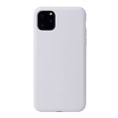 Custodia Silicone Ultra Sottile Morbida 360 Gradi Cover Y01 per Apple iPhone 11 Pro Max Bianco
