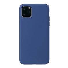 Custodia Silicone Ultra Sottile Morbida 360 Gradi Cover Y01 per Apple iPhone 11 Pro Max Cielo Blu