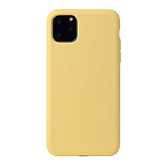 Custodia Silicone Ultra Sottile Morbida 360 Gradi Cover Y01 per Apple iPhone 11 Pro Max Giallo