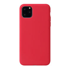 Custodia Silicone Ultra Sottile Morbida 360 Gradi Cover Y01 per Apple iPhone 11 Pro Rosso Rosa