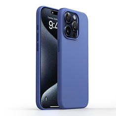 Custodia Silicone Ultra Sottile Morbida 360 Gradi Cover YK1 per Apple iPhone 13 Pro Blu